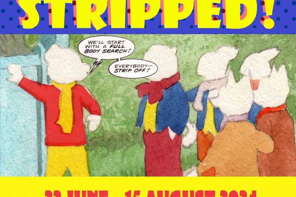 Comics Stripped exhibition poster 